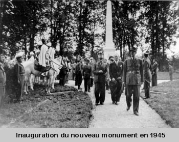 Inauguration nouveau monument